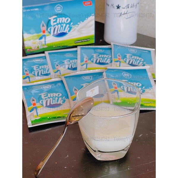 EMO MILK SLIM 🥛- Nước Uống Giảm Cân Vị Sữa [ Tặng Bình Detox 100ml hoặc Quà Ngẫu Nhiên ]