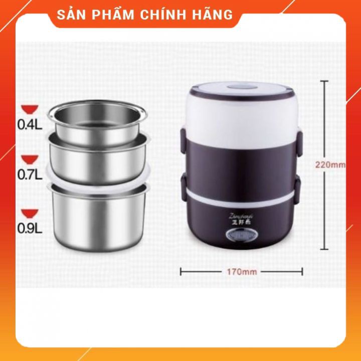 Hộp cơm văn phòng cắm điện đa năng tiện dụng dung tích lớn | Hộp đựng cơm 3 tầng inox cao cấp - BH 6 tháng [FREESHIP] | BigBuy360 - bigbuy360.vn