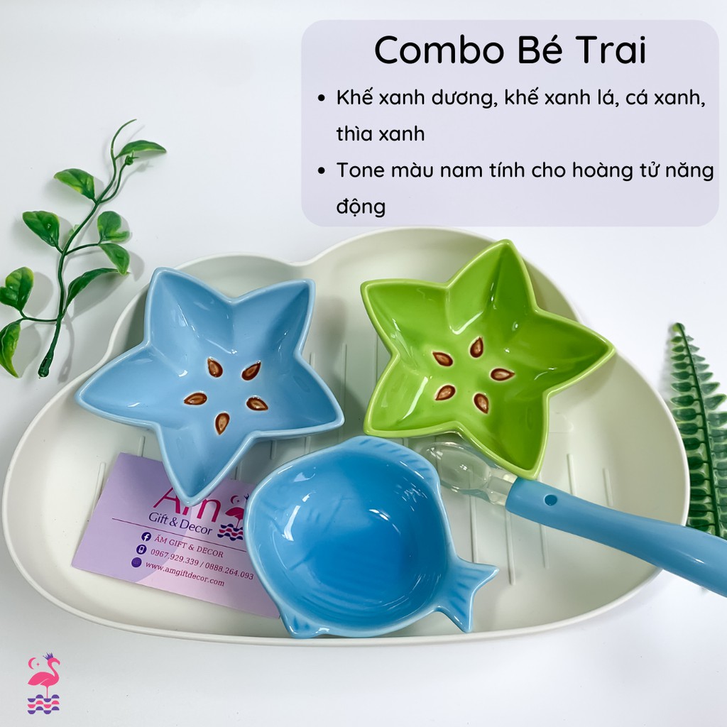 Bộ Bát Ăn Dặm Cho Bé - Bộ Dụng Cụ Ăn Dặm Kiểu Nhật -  Đồ Dùng BLW Baby Led Weaning Cho Bé