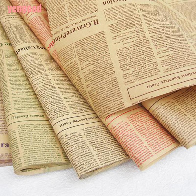 Giấy Kraft Hai Mặt Đựng Quà Phong Cách Vintage