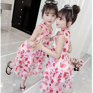 Đầm maxi dễ thương cho bé gái từ 13 đến 40 kg leehoang