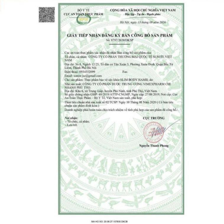 GIẢM SỐC Viên sủi giảm cân Slim Hami Body chính hãng Sunite Chính Hãng | BigBuy360 - bigbuy360.vn