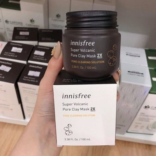 Mặt nạ đất sét innisfree super volcanic pore clay mask 2x