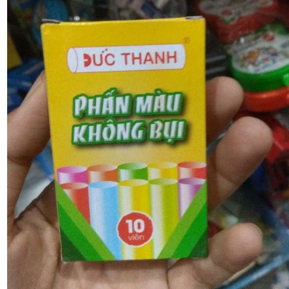 Sét 10 hộp phấn màu không bụi đức thành (hộp 10 viên)