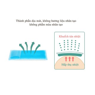 [Hộp 6 Miếng] Miếng dán hạ sốt cho người lớn Cooling Sheet Apple