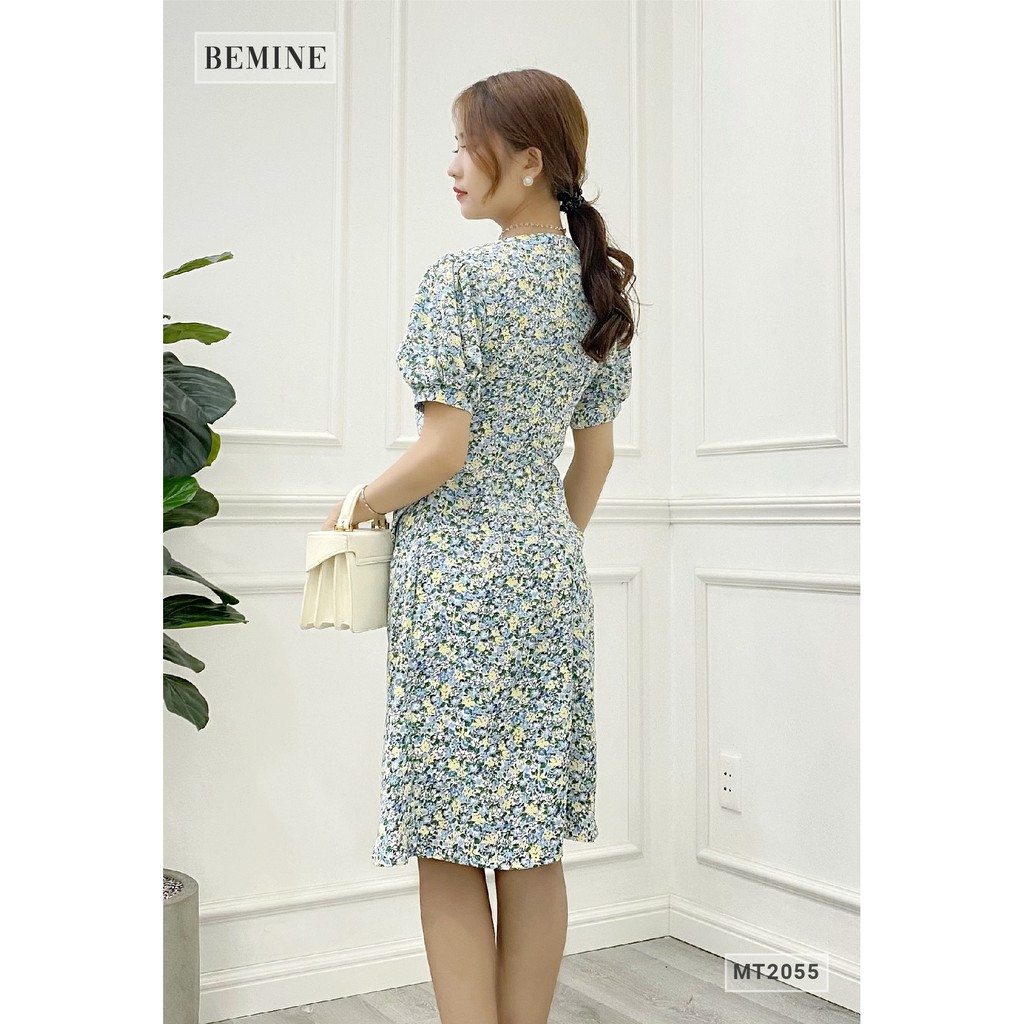 Đâm hoa tay bồng xếp ly eo BEMINE MT2055XANH | BigBuy360 - bigbuy360.vn