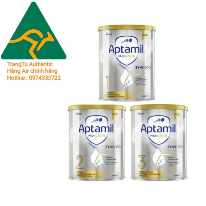 Sữa Aptamil Profutura Úc 900g mẫu mới đủ số 1,2,3,4