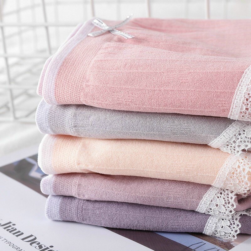 Hộp 5 quần lót cotton thiên nga kháng khuẩn siêu thấm hút định hình mông họa tiết ren co giãn 4 chiều thoáng mát Angola
