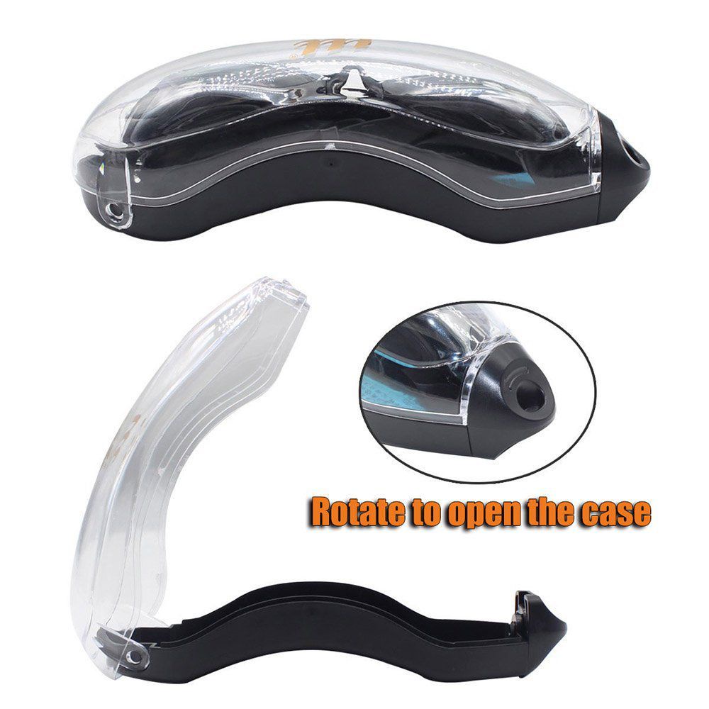 LANFY Professional Swimming Glasses Adult Swimming Hat Cover Swim Goggles UV Protection Waterproof Ear Plugs Men Women Swim Eyewear Adjustable Swim Cap