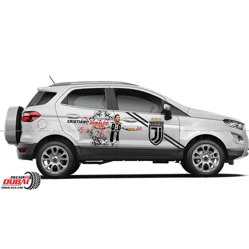 Tem Dán Sườn Xe Ô Tô Ecosport Juventus