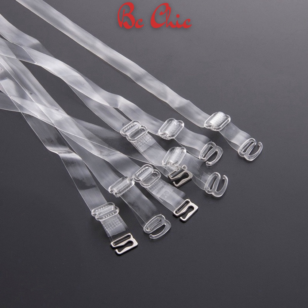 Dây quai áo lót ngực trong suốt nhựa dẻo siêu dai siêu bền hở vai hở lưng PK401 BC_CHIC LINGERIE