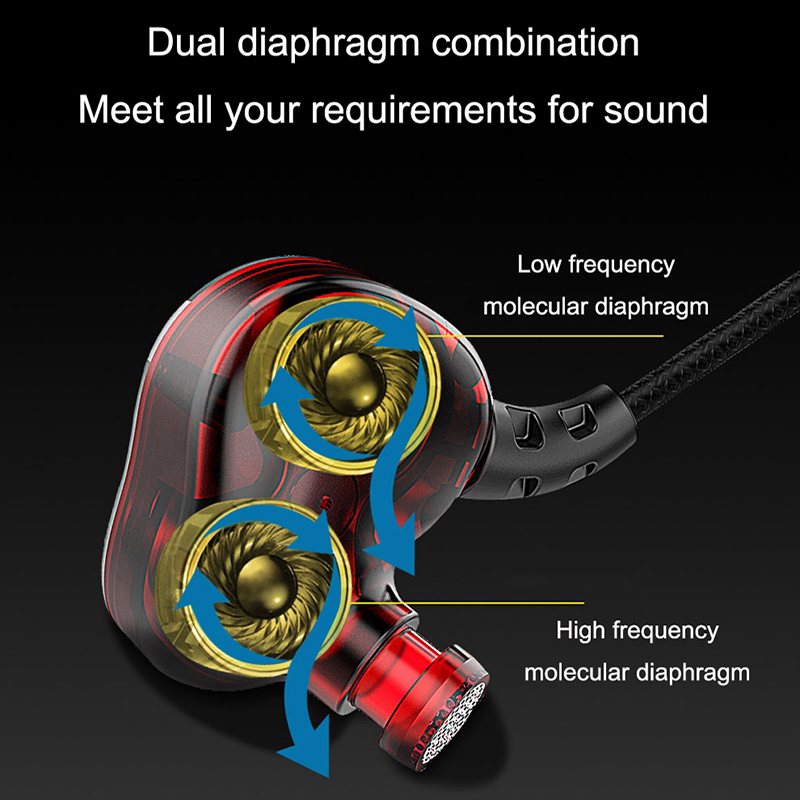 Type-c Headset In-ear Heavy Bass Wired Mobile Phone Headset Game K Song with Wheat Call Headset JP7