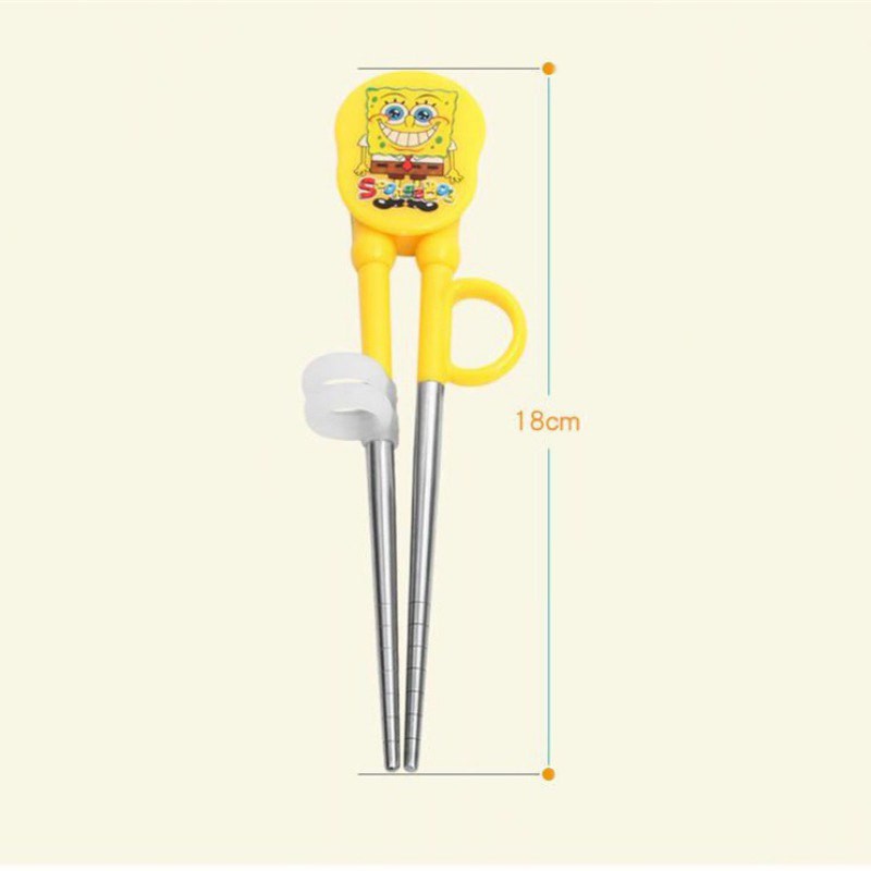 Bộ đũa bằng thép không gỉ hoạ tiết đáng yêu dành cho bé nhỏ
