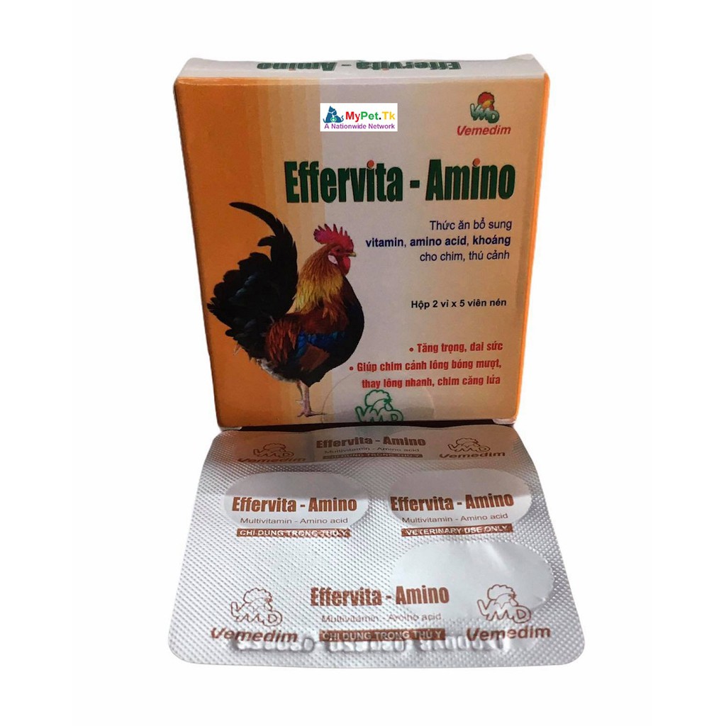 Vemedim Effervita Amino _ Bổ Sung Vitamin Khoáng Dạng Viên Cho Thú Cưng