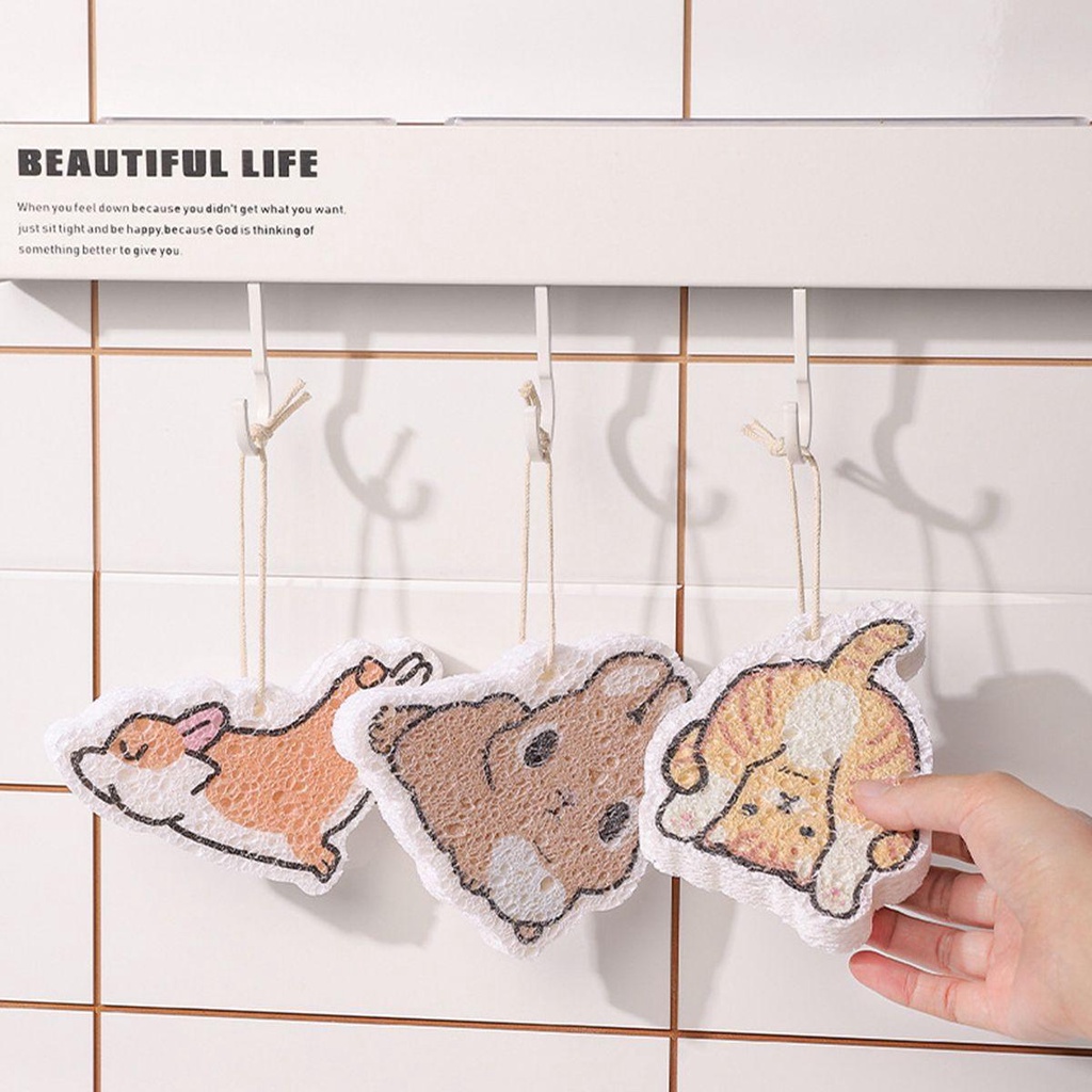 IVORY Mút Xốp Chà Rửa Chống Trầy Chống Bám Bẩn Có Thể Tái Sử Dụng Cho Nhà Tắm