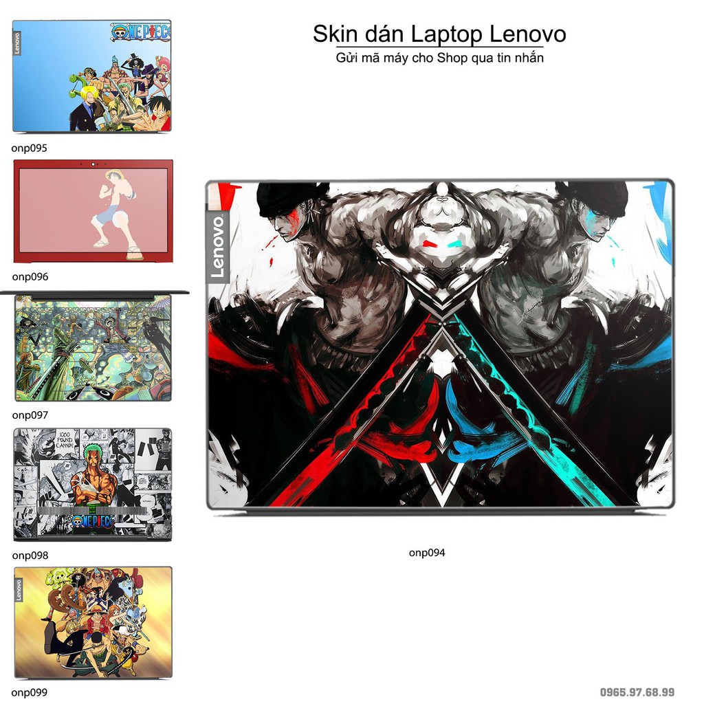 Skin dán Laptop Lenovo in hình One Piece nhiều mẫu 9 (inbox mã máy cho Shop)