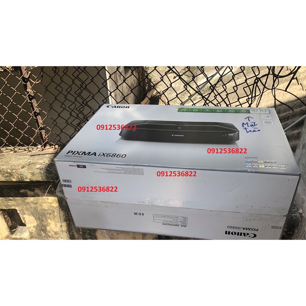 Máy in phun mầu ix6860 a3 wifi lắp đẫn mực đầy đủ