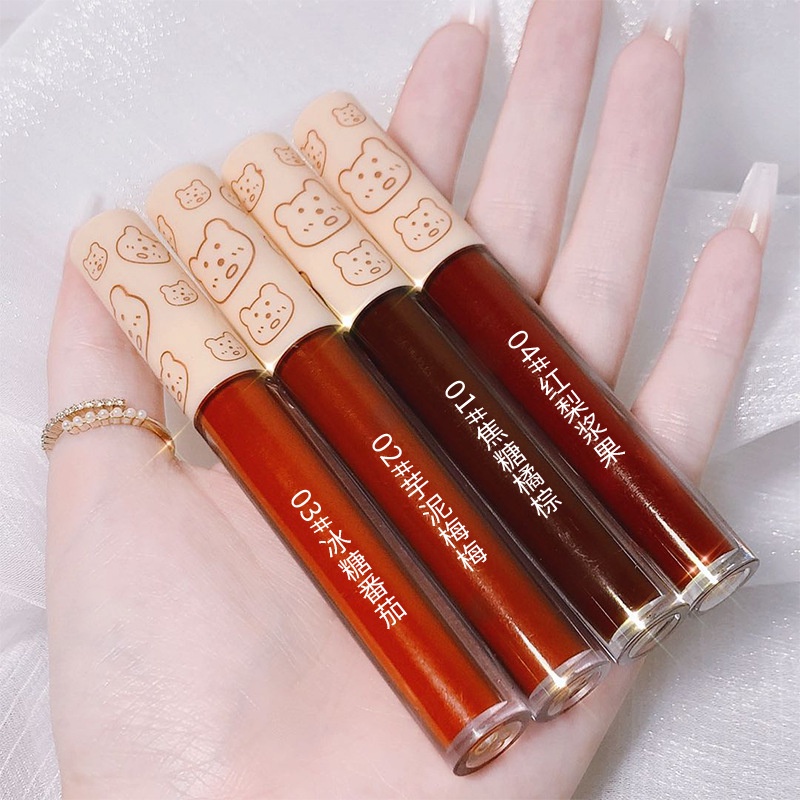 Set 4 Son Môi Nyx Kiss Beauty Dưỡng Ẩm Chống Dính Cốc 4 Màu Nhung Mờ Thời Trang
