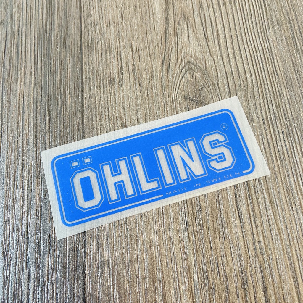 TEM UV TRANG TRÍ XE MÁY MẪU OHLINSS SIÊU ĐẸP