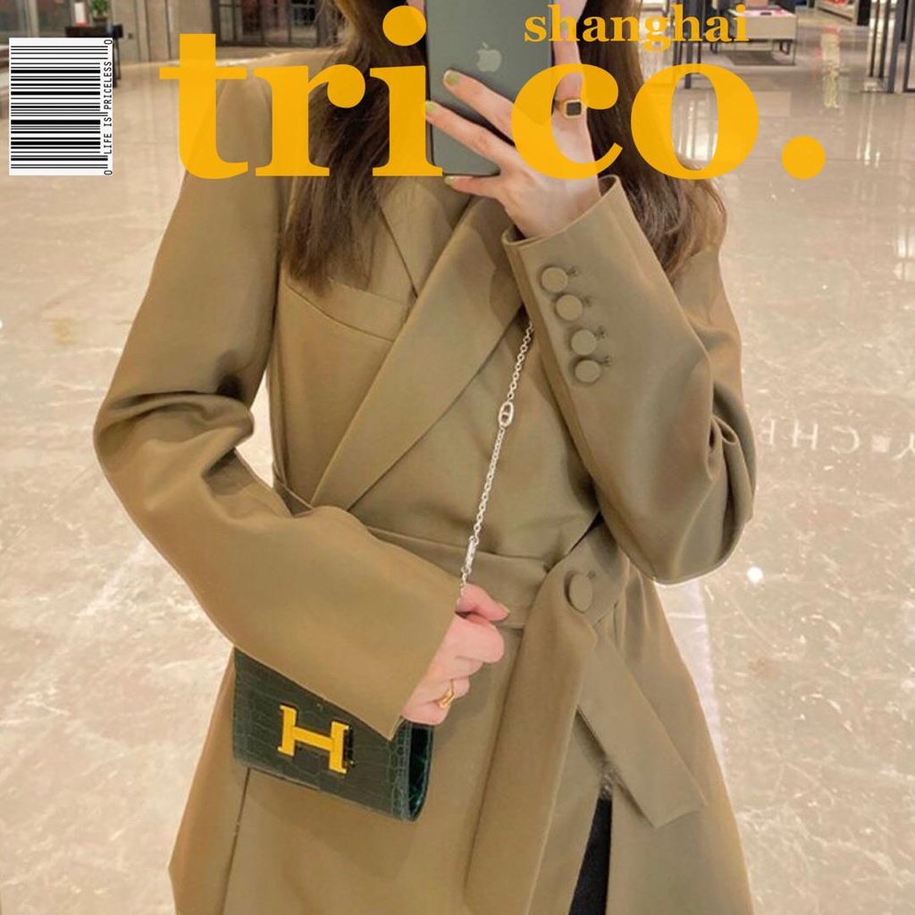 Áo Khoác Blazer Dáng Ôm Thời Trang Xuân Thu  Cho Nữ