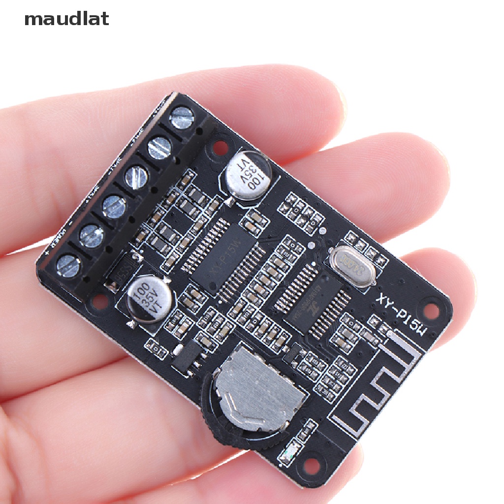 [maudlat] 15W Bluetooth Receiver Module With 12V/24V Power Amplifier Dual-Channel Board .