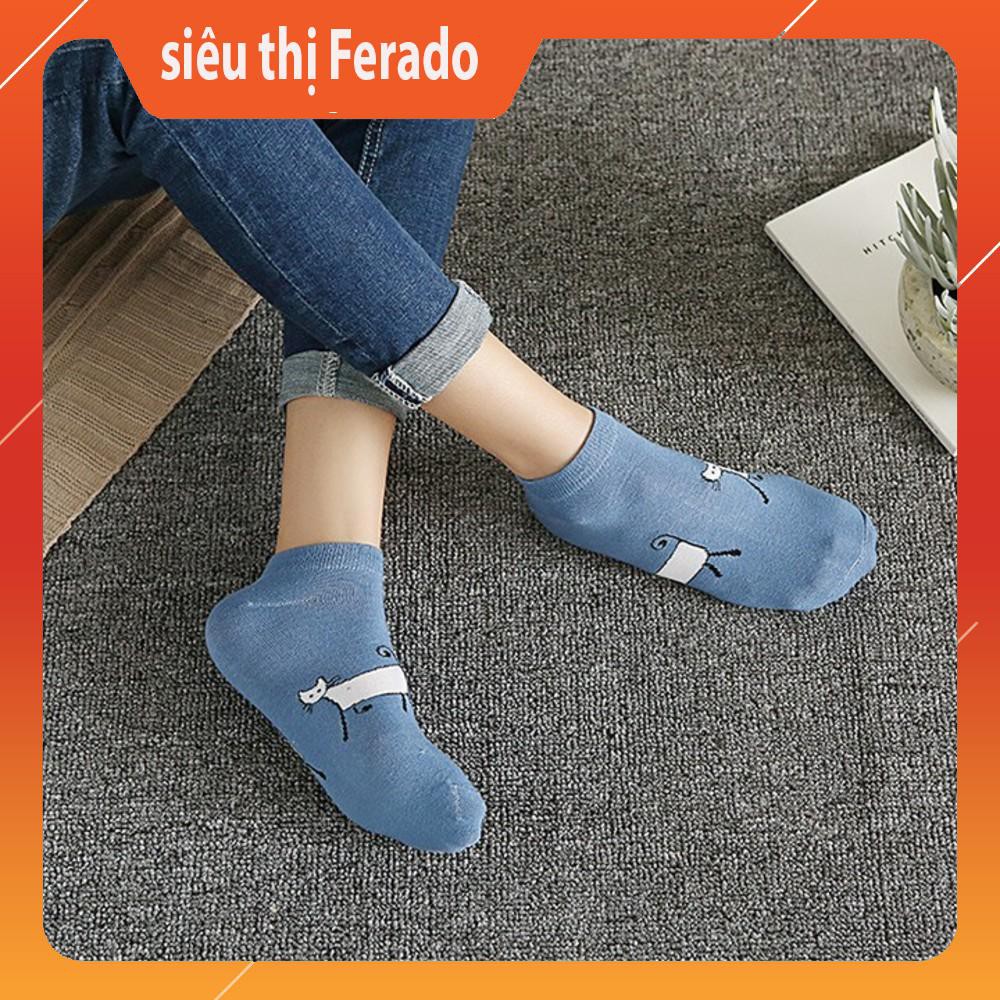 [siêu rẻ] Set 05 đôi tất TG05 chất liệu không xù, nhiều họa tiết ngộ nghĩnh