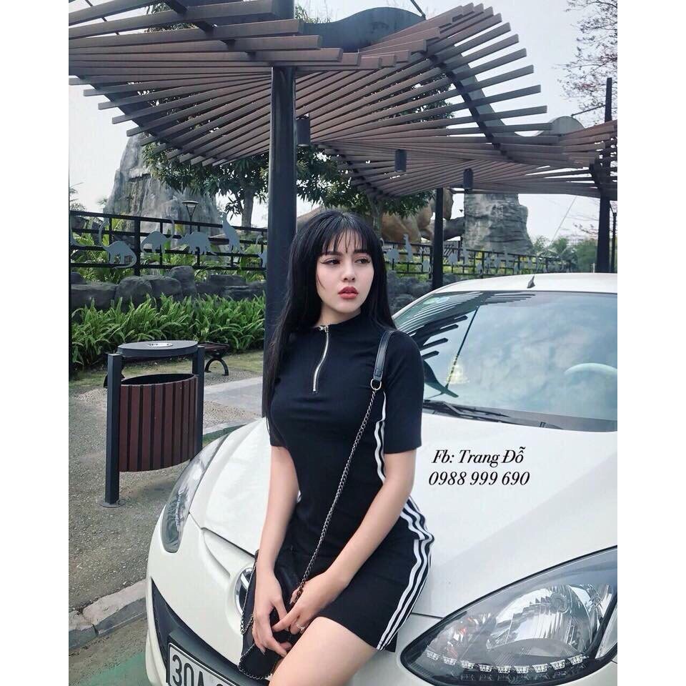 đầm dây kéo chất thun cao cấp cực đẹp | BigBuy360 - bigbuy360.vn