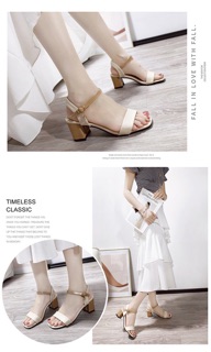 [CÓ SẴN] Sandal đế cao quai ngang