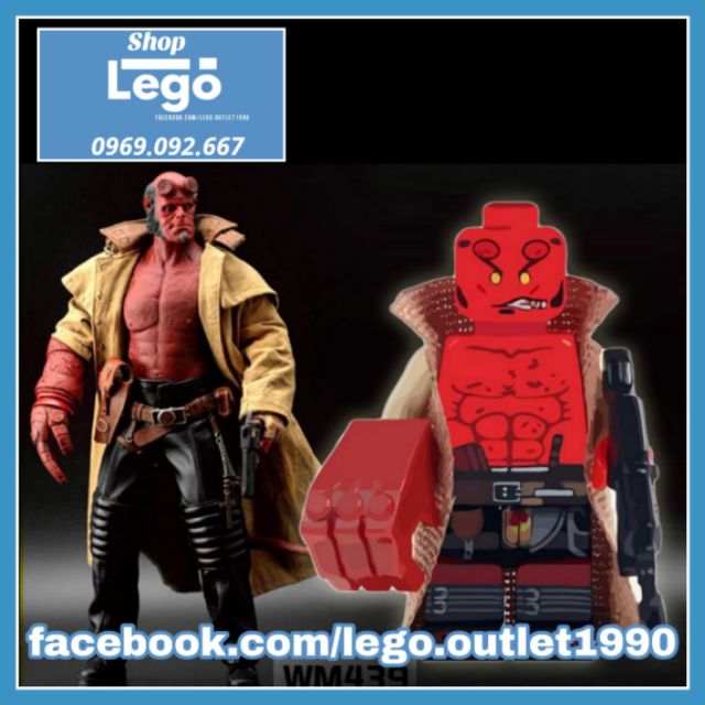 Xếp hình Hellboy con trai của Quỷ Lego Minifigures wm439 wm6020