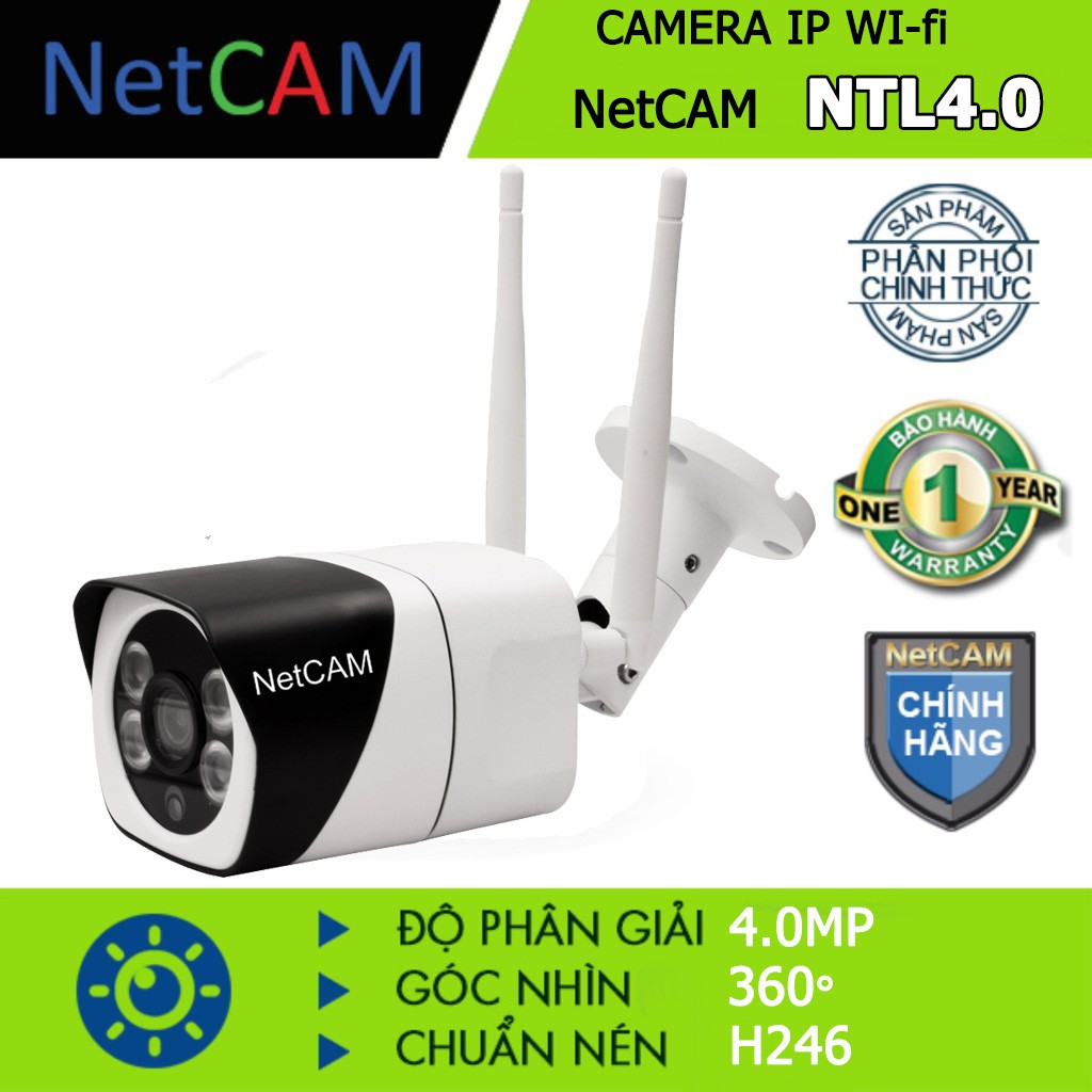 Camera IP Wi-fi Giám Sát Ngoài Trời NetCAM NTL5.0 4MP