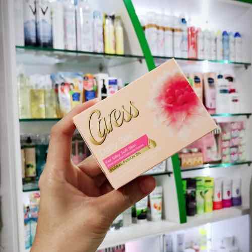 (1 cục) Xà bông cục hương nước hoa dưỡng ẩm da Caress Daily Silk 113g