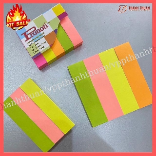 Giấy note dạ quang Pronoti 3 màu - 4 màu - 5 màu