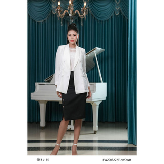 [Mã BMLT30 giảm đến 30K đơn 299K] Áo vest trắng thiết kế Elise FW2008227TUWOWH