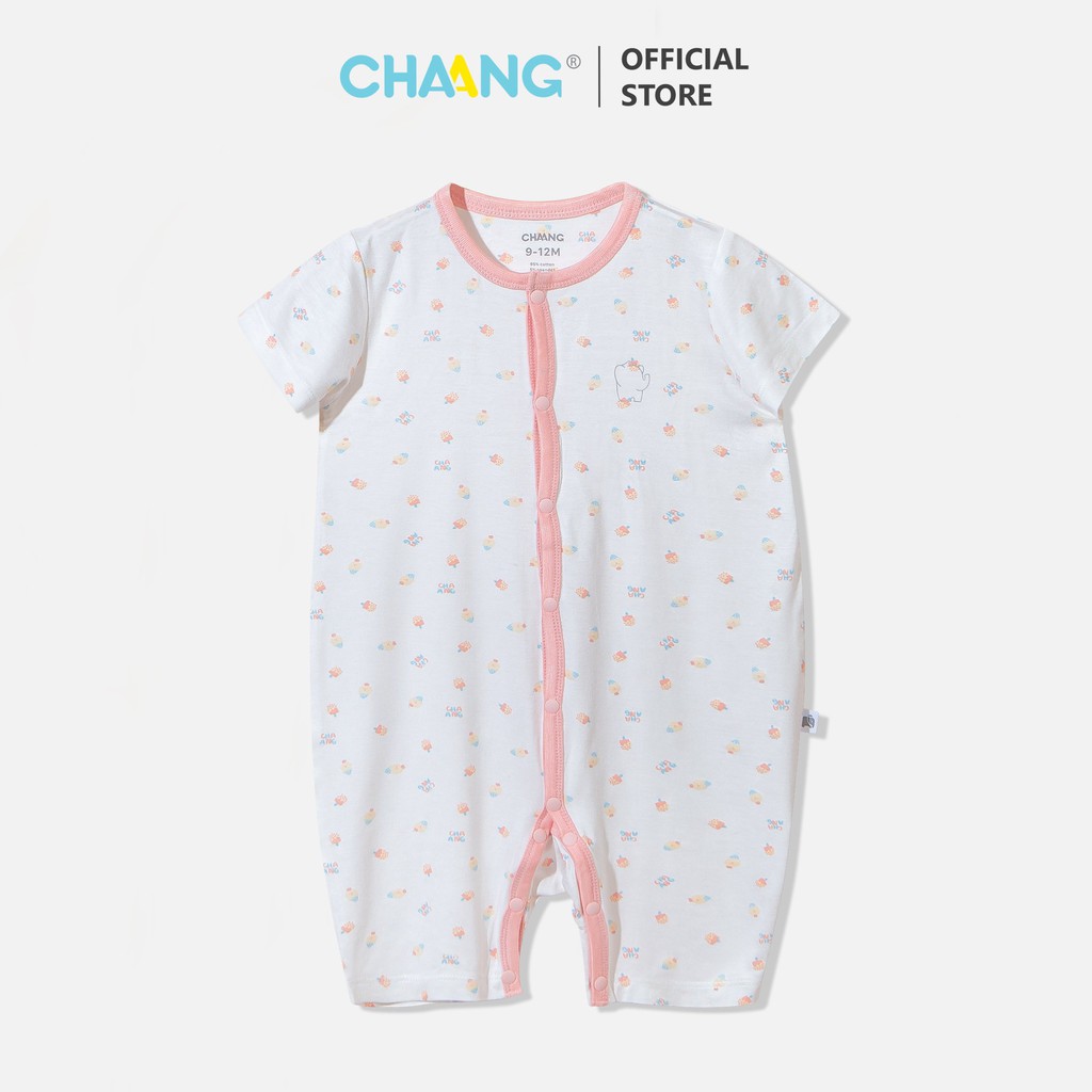 Chaang Body cộc cúc giữa sơ sinh summer kem