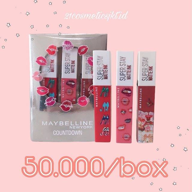 (hàng Mới Về) Son Môi Maybelline 3 Màu Tùy Chọn Cao Cấp