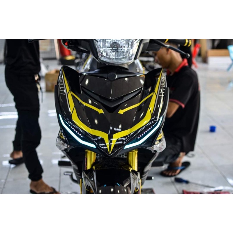 tem rời exciter 150 đen vàng