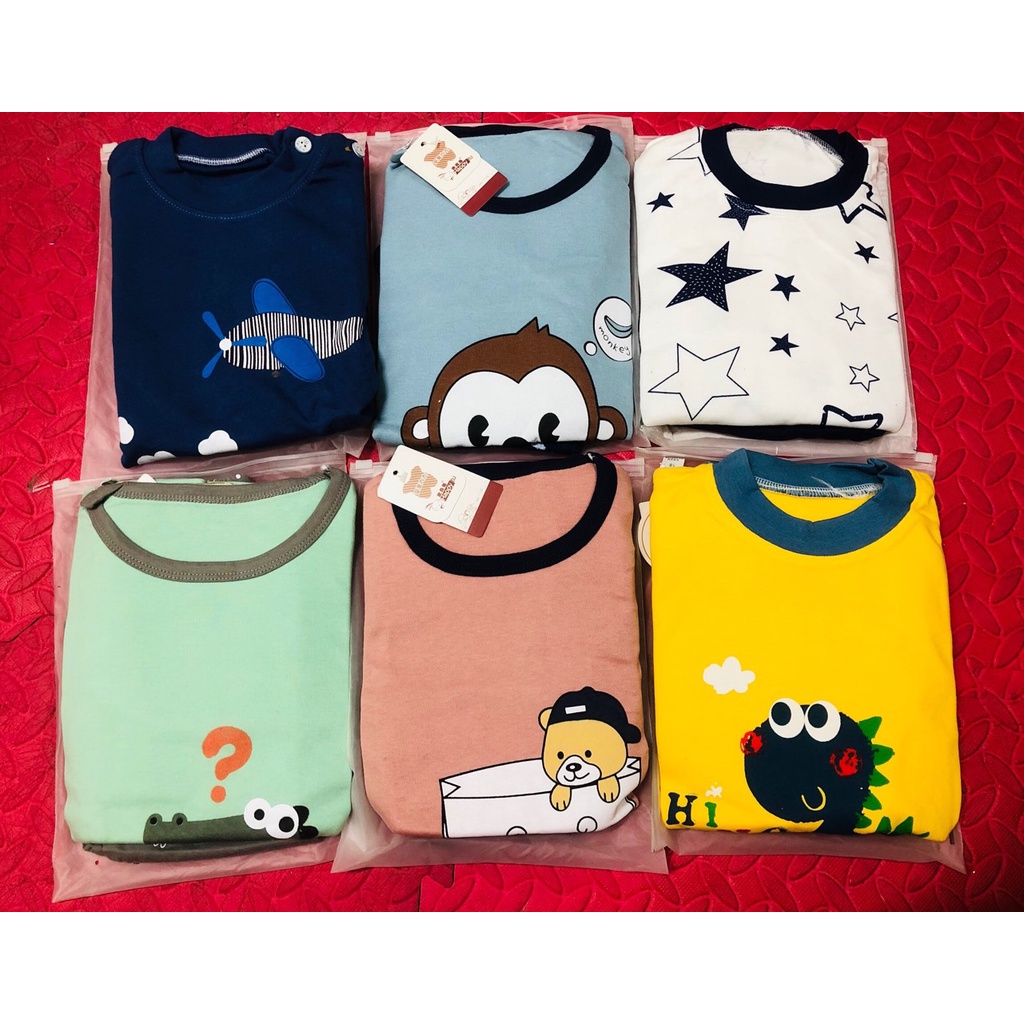 Giao ngẫu nhiễn - Bộ cotton thu đông bé trai/gái