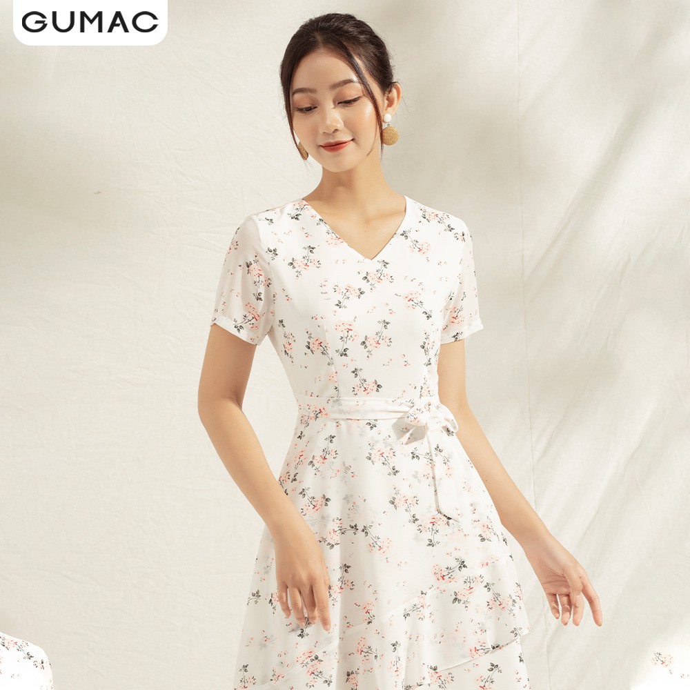 Đầm cổ V tùng chéo DA1187 GUMAC | BigBuy360 - bigbuy360.vn