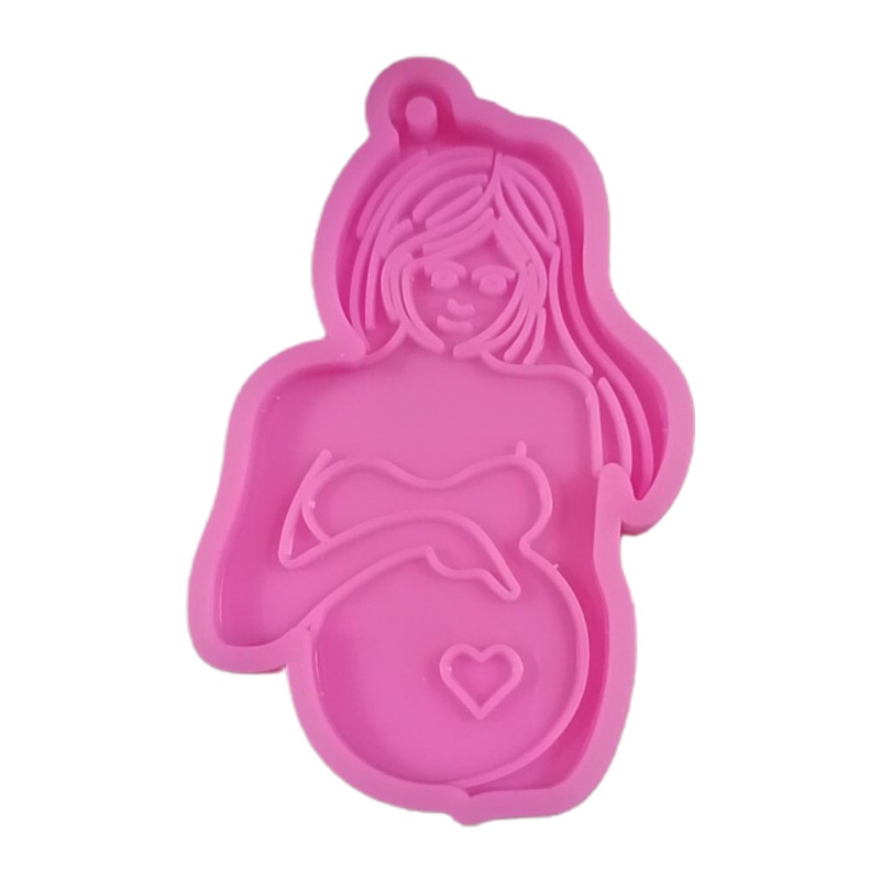Khuôn Làm Móc Khóa Thủ Công Hình Mẹ Bầu Sáng Tạo