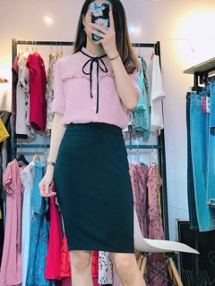 Áo sơ mi ren bọt cao cấp