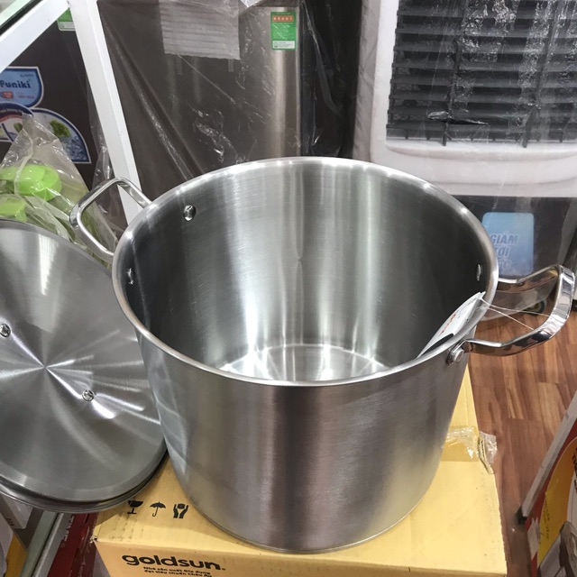Nồi Luộc gà 28cm inox Goldsun chính hãng
