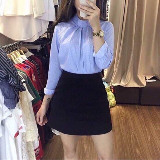 Chân váy chữ A umi/tuyết mưa siu đẹp chất không nhăn không xù thời trang Banamo Fashion chân váy A 501/5341