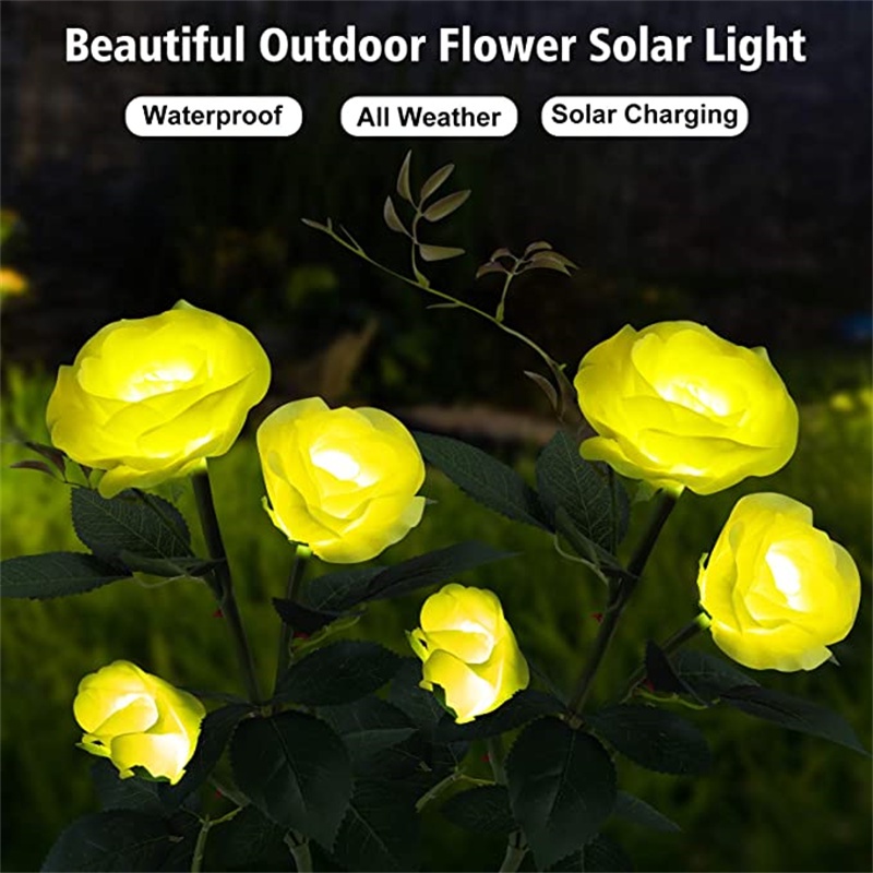 1 Đèn LED Hình Hoa Hồng Chống Nước IP65 Với 3 Hoa Hồng