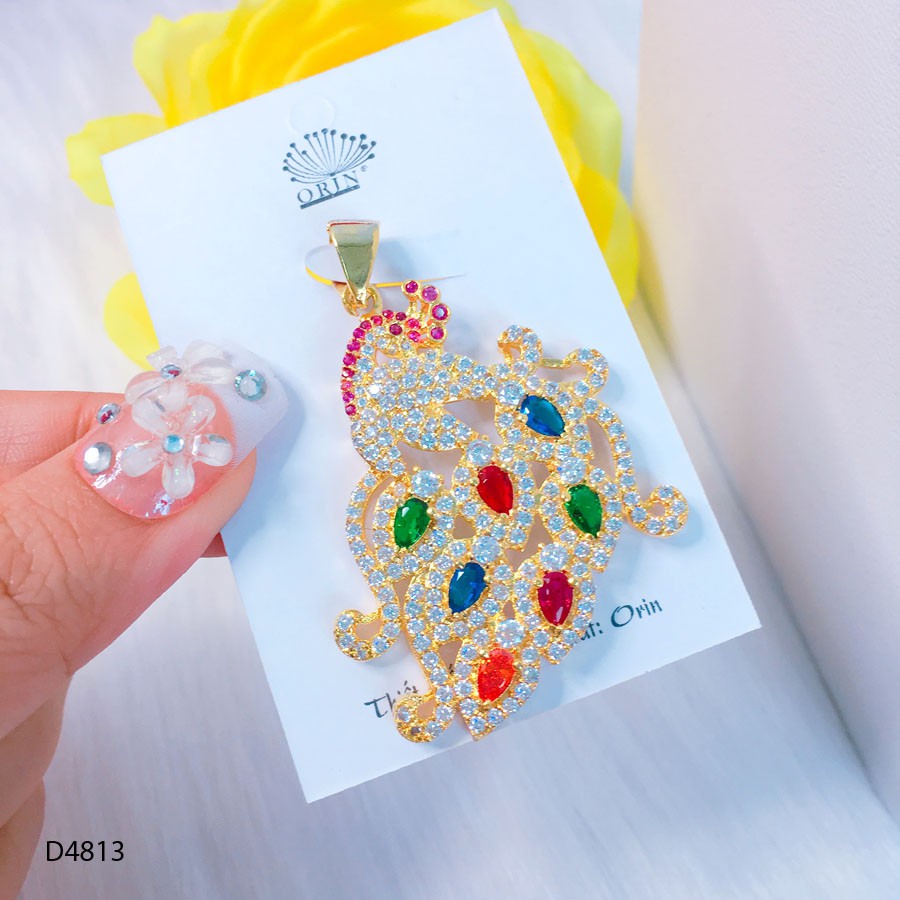 Mặt dây chuyền nữ , mặt công thiết kế cao cấp Orin D4813