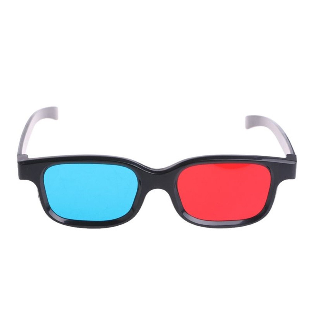 LUCKY Hot Anaglyph Movie Universal Black Frame Red Blue 3D Glasses New Fashion Game DVD Stereo Dimensional