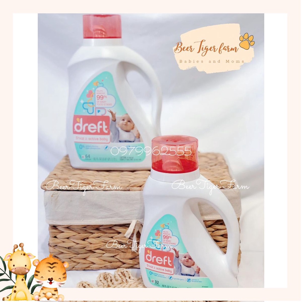 Nước giặt quần áo cho bé sơ sinh Dreft Stage 1 New Born Mỹ - BEERTIGER FARM