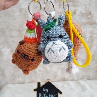 Móc khóa thú len handmade - chó Pull