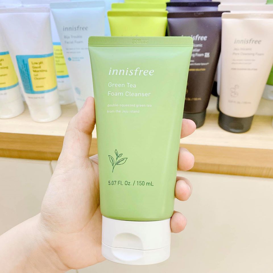 (CÓ BILL) SỮA RỬA MẶT TRÀ XANH GREEN TEA FOAM CLEANSER INNISFREE Mẫu mới 2019