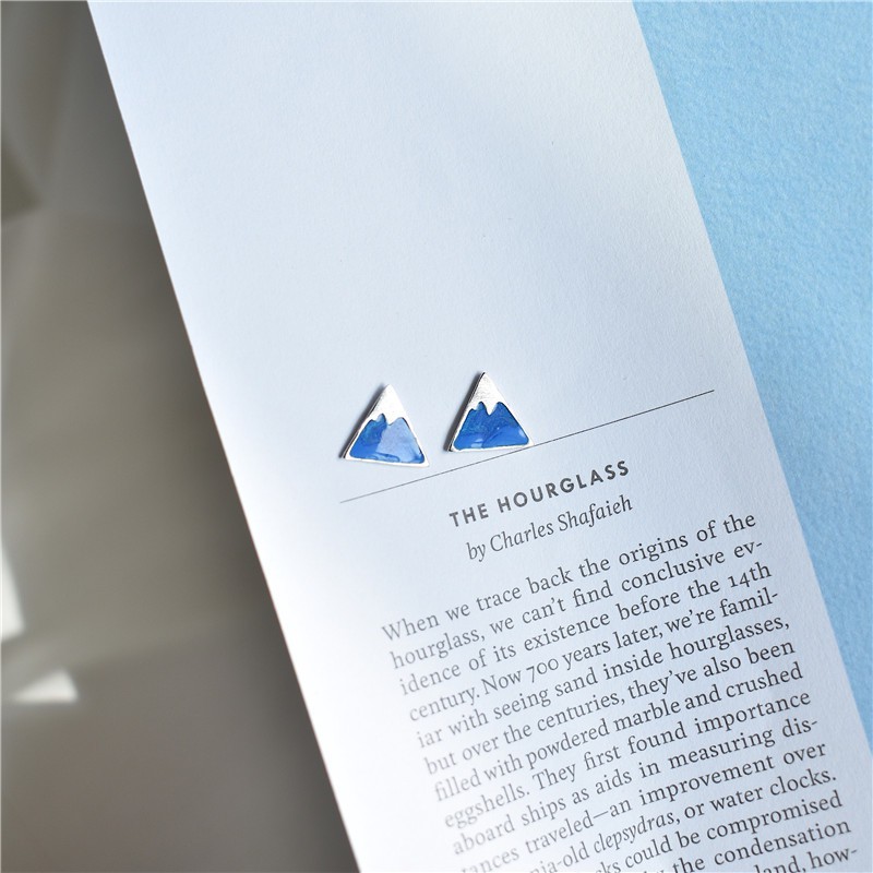 Hoa tai núi tuyết bạc 925