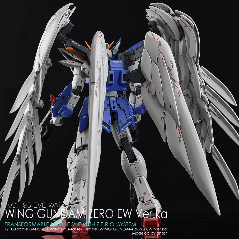 Decal Dán Trang Trí Xe Hơi GHOST MG Wing Zero Ew Ver.Ka 2.0 Chất Lượng Cao